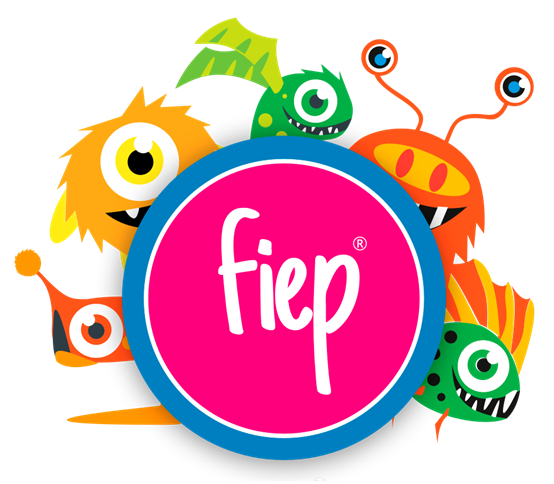 Fiep_logo met monsters