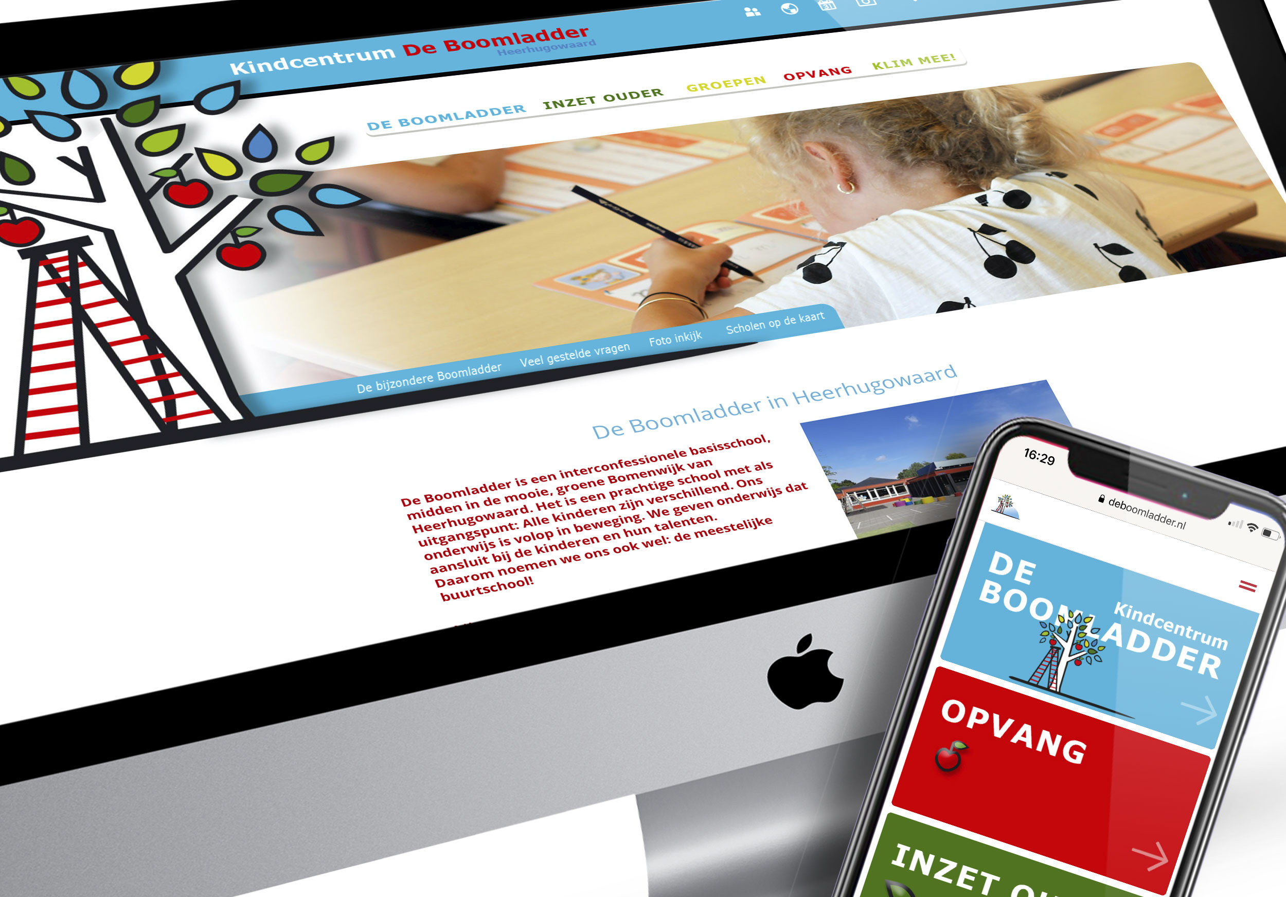 Kindcentrum De Boomladder uit Heerhugowaard vernieuwt Schoolwebsite