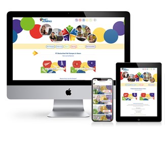 Website ontwerp voor basisschool Het Kompas in Hoorn