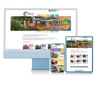 Website ontwerp voor Streekschool De Regenboog in Stroet