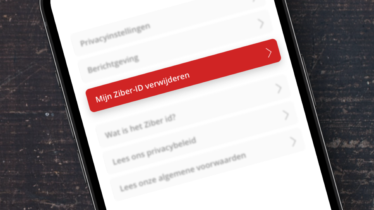 Ziber ID verwijderen